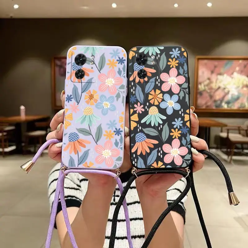 Edge40 BLOOMING Season Crossbody Lanyard Silikone Puzdro