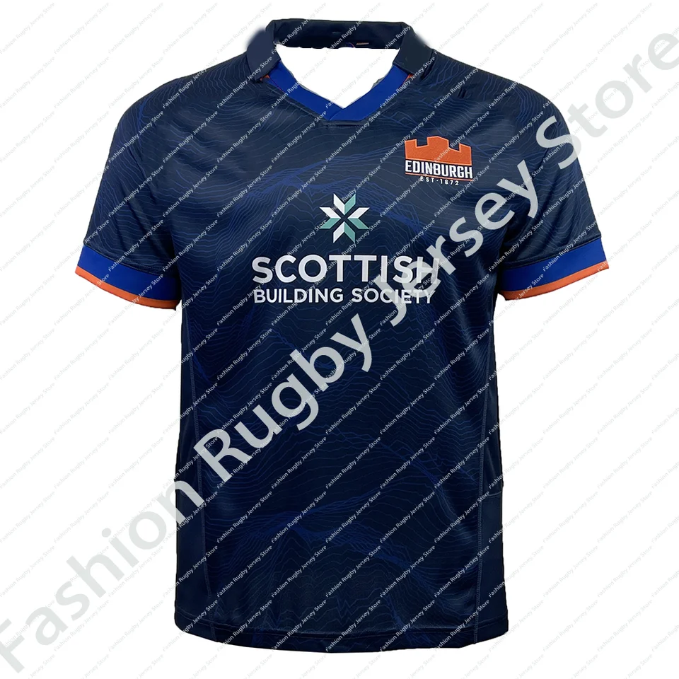 Edinburgh Rugby Jersey oblečenie Men Deti deti chlapci chlapci darček Tímka tímu Sportswear Tee Teenager Domov Train Top 2024/25 Polo