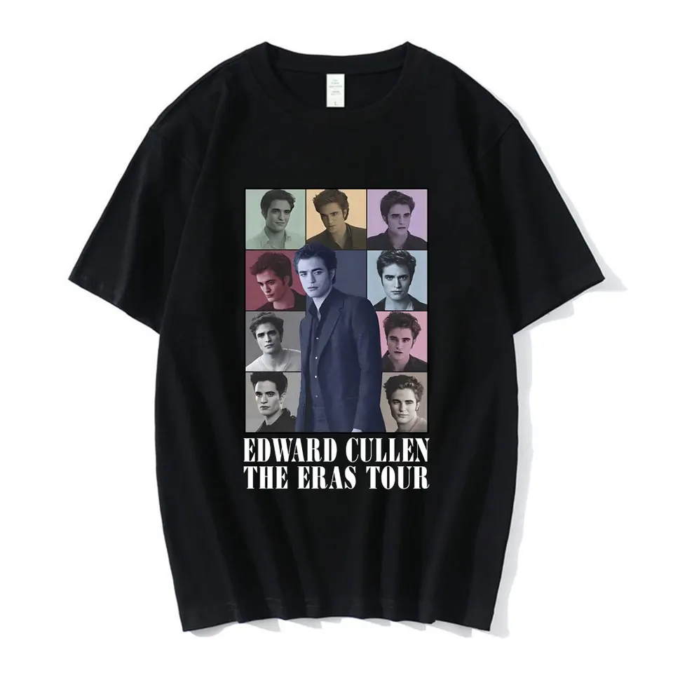 Edward Cullen the Eras Tour tričko držať na tesnej súmraku sága Robert Pattinson T Tirts Men Dámske tričko módne streetwear