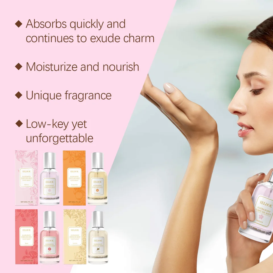 Eelhoe 30 ml glamour parfumy karosérie vlasy feromón čerstvá kvetinová vôňa Odstráňte zápach flirtujúce datovanie atmosféru vôňu Parfum