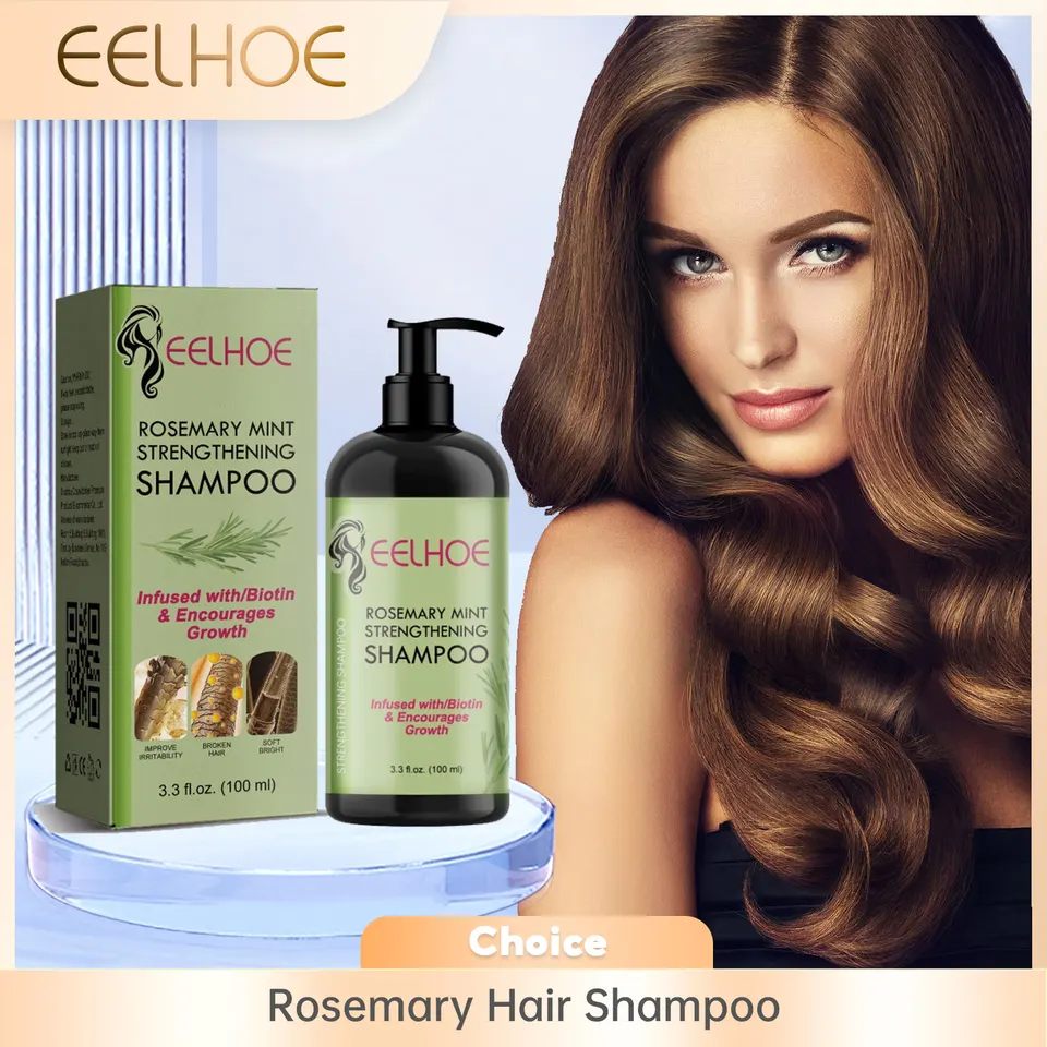 Eelhoe Rosemary Šampón Anti Frizz Shothing Vlasy Výživné šampón Ovládanie oleja Oprava poškodeného šampónu na posilnenie vlasov 100 ml