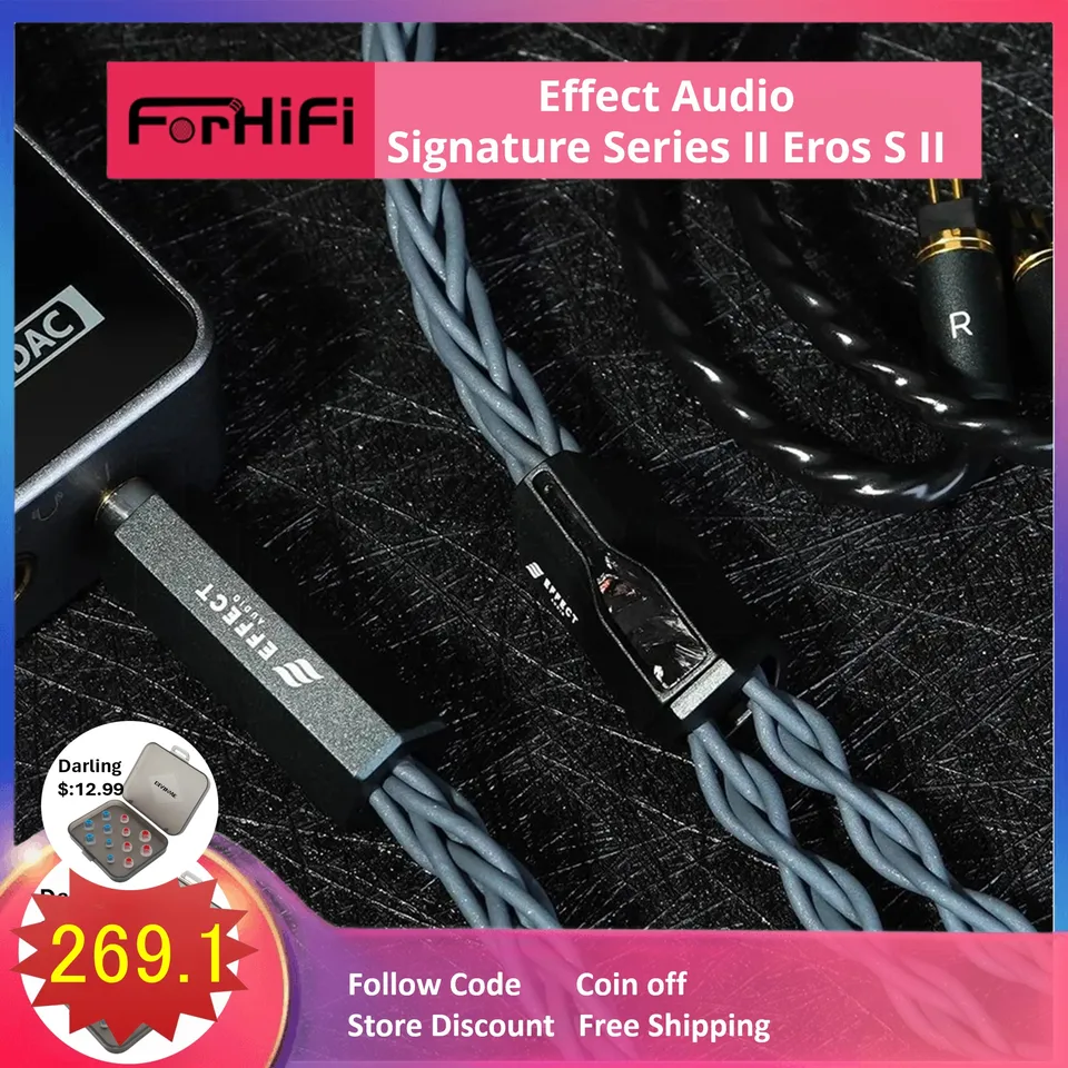 Efekt Audio Signature Series II Eros S II 8 DREJOVÝ ZARIADENIA 2PIN 0,78 CONX CONX Vymeniteľný konektor Profesionálny kábel IEM kábla IEM