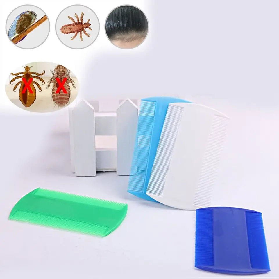 Efektívne obojstranné nástroje na styling vlasov biele hrebeňové hrebene detekcia vši vši