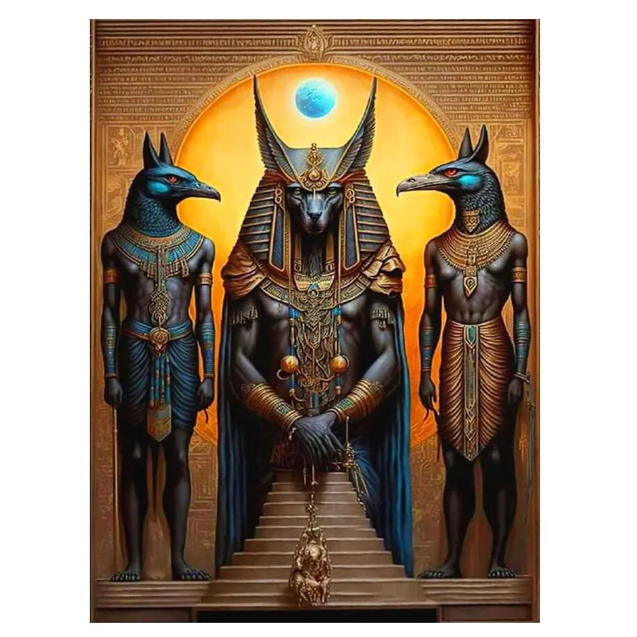Egyptský Boh Anubis 5d Diamond Painting Egyptský Boh mytológia Mytológia Plná vŕtačka Diamond Mosaika faraón