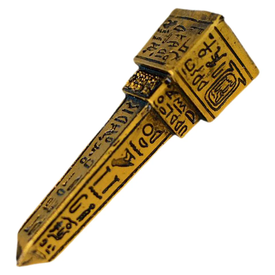 Egyptský obelisk Psychologická pieskovňa veža socha stolného stolného dekorácie Pamätné ozdoby Číslo dekorácie živice figuríny cestovanie