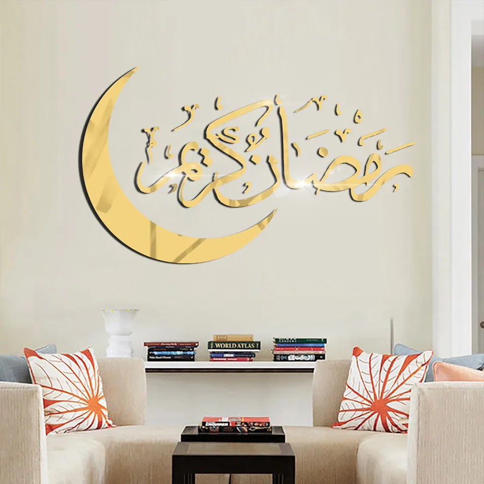 Eid Mubarak steny nálepky ramadan dekora