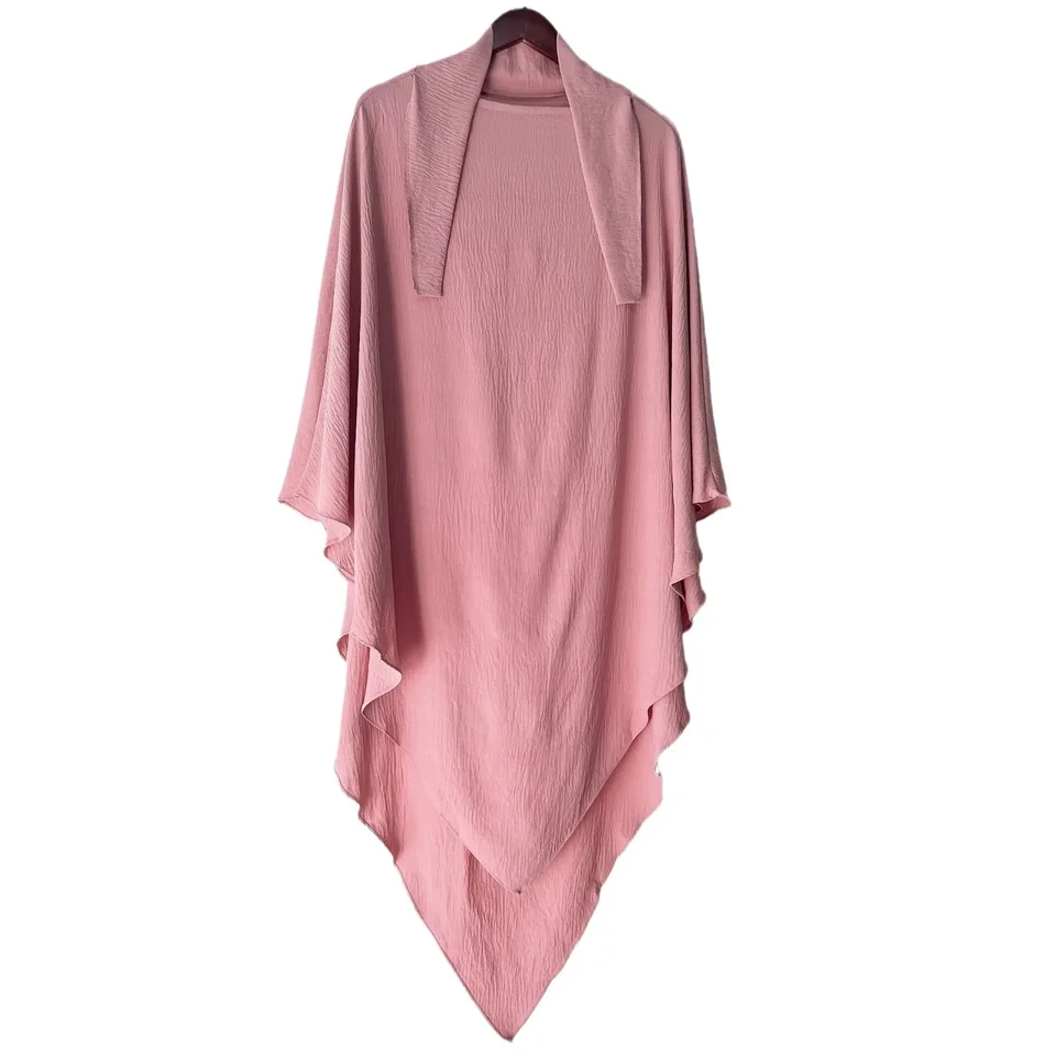Eid Muslim Khimar Hidžab Scat Jedno kus modlitebného odevu Kaftan Ramadan Turecko Dubaj Islamský burqa čela hlavy (bez šaty