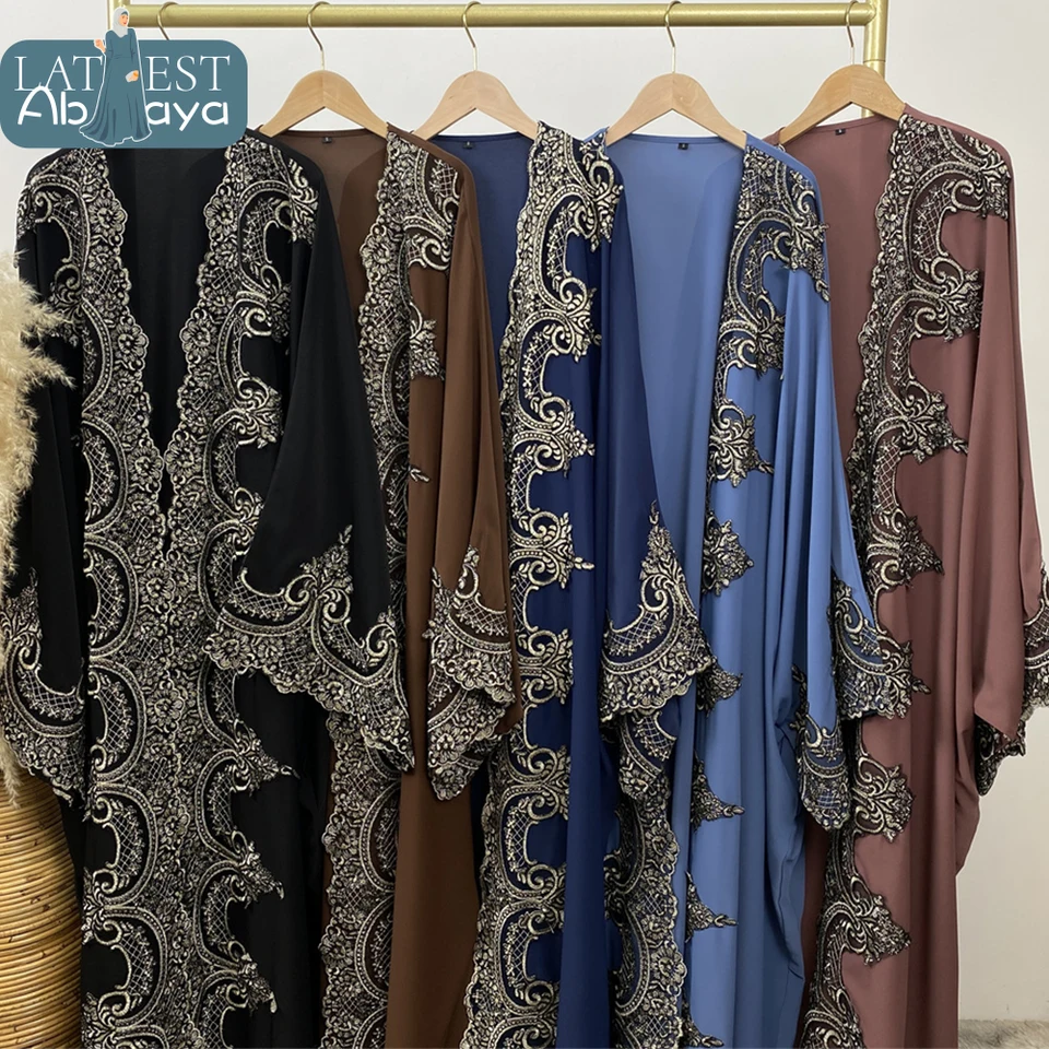 Eid Nida Abaya Dubai Luxury 2024 Moslimské šaty Hidžáb Turkish Saudské Abayas pre ženy
