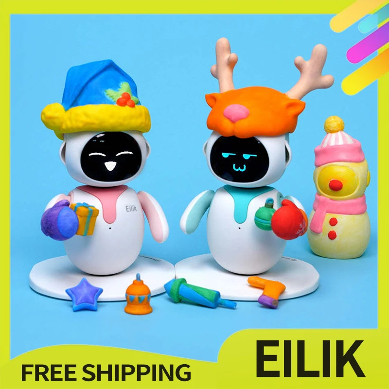 Eilik Robot Pet Smart Emotional Interaction Companion Pet Pet s technologickými spoločnosťami AI Companion Bot s nekonečným zábavným robotickým hračkám