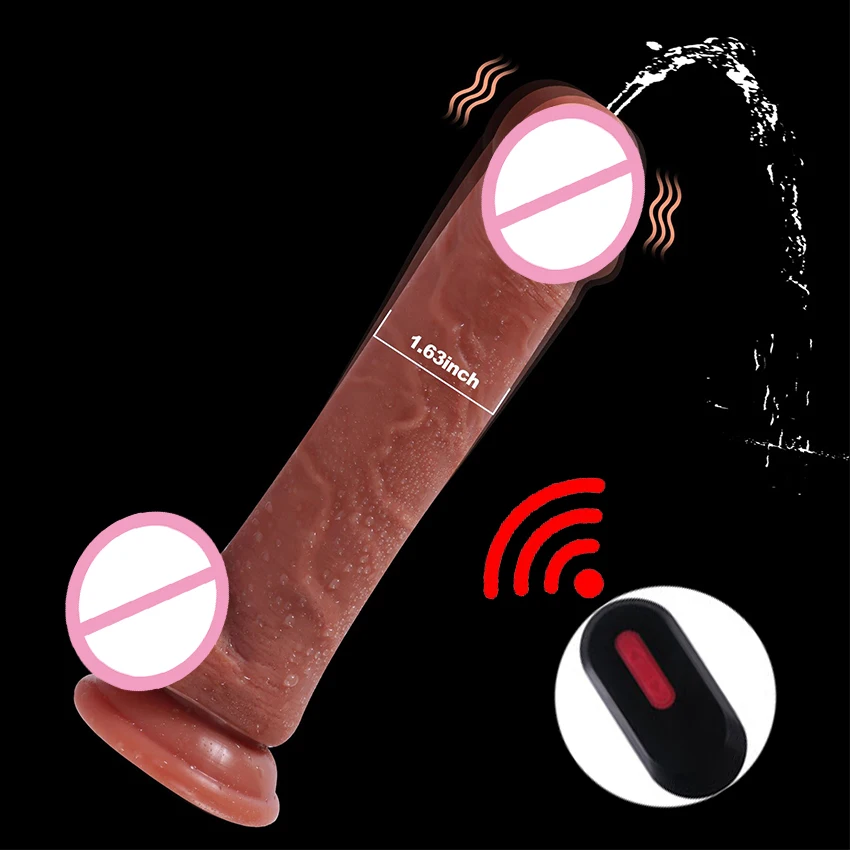 Ejakulačný vibrátor dildo striekajúci pre ženy masturbácia elektrická stimulácia Stimulácia bezdrôtového diaľkového striekacieho penisu sexuálne hračky