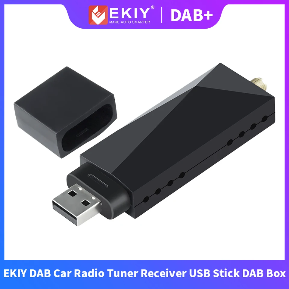 EKIY DAB TUNER prijímač USB Dongle DAB-BOX pre Android DVD anténa Digital Audio Broadcasting FM zosilňovač Booster Network Radio Radio