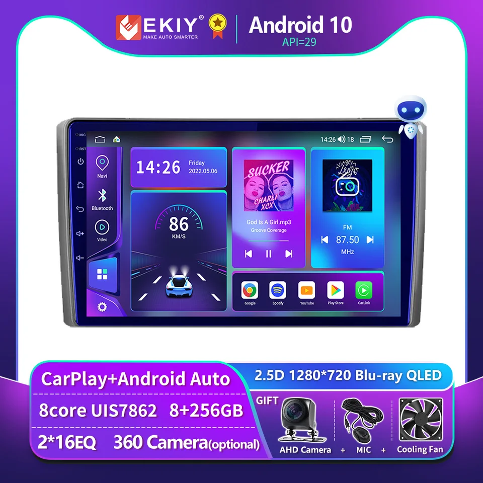 Ekiy T900 pre Honda Element 2002 - 2011 CarPlay Android Auto Radio Capacitive DSP Touch Scpite GPS navigačné stereo 2Din DVD