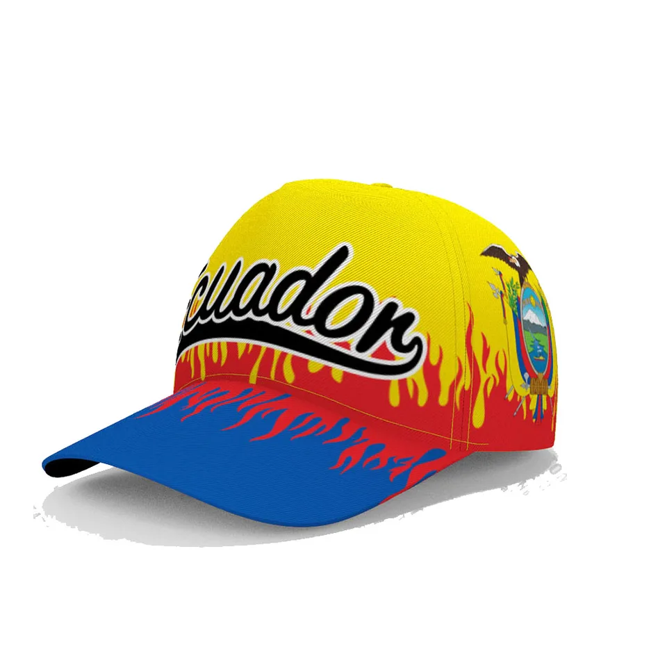 Ekvádor baseball čiapka na mieru Meno Number Logo logo Ec Hat Country Country Travel Španielsky národ Ekvádorská vlajka Photo hlavy hlavy