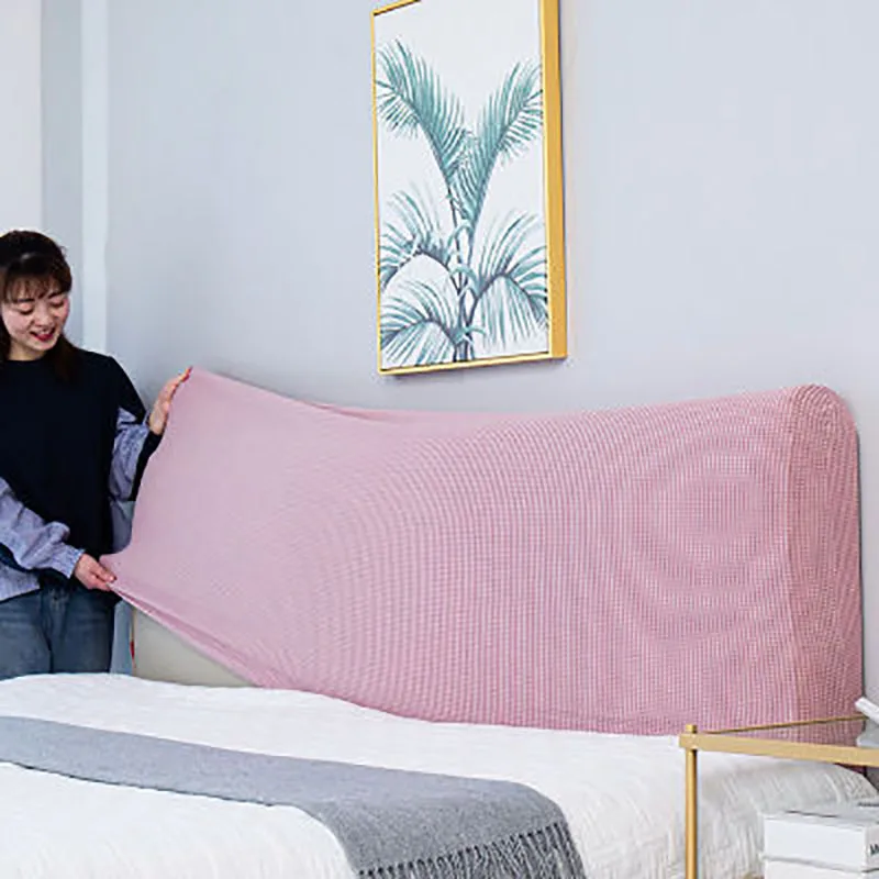 Elastická zahusťovaná kryt hlavy postele All-Inclusive Bed Backrest Cover Polar Fleece čelo postele Prach Prach Prach Domáci nábytok Domovod