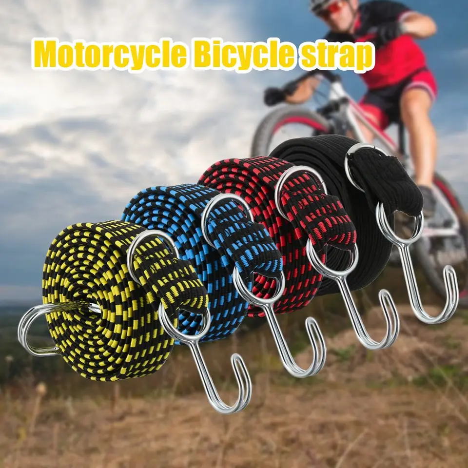 Elastické gumové batožinové šnúry šnúry Bicykle Rouch Tieck Bicycle Bicycle Batožina Rack Rack Popar s pevným pásom Hook Motorycle príslušenstvo