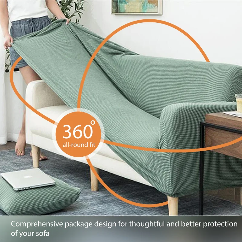 Elastické kryty pohovky pre obývaciu izbu Stretch Armchair Cover Polar Fleece Sofa Stolička Ochranca pre obývaciu izbu 1/2/3/4