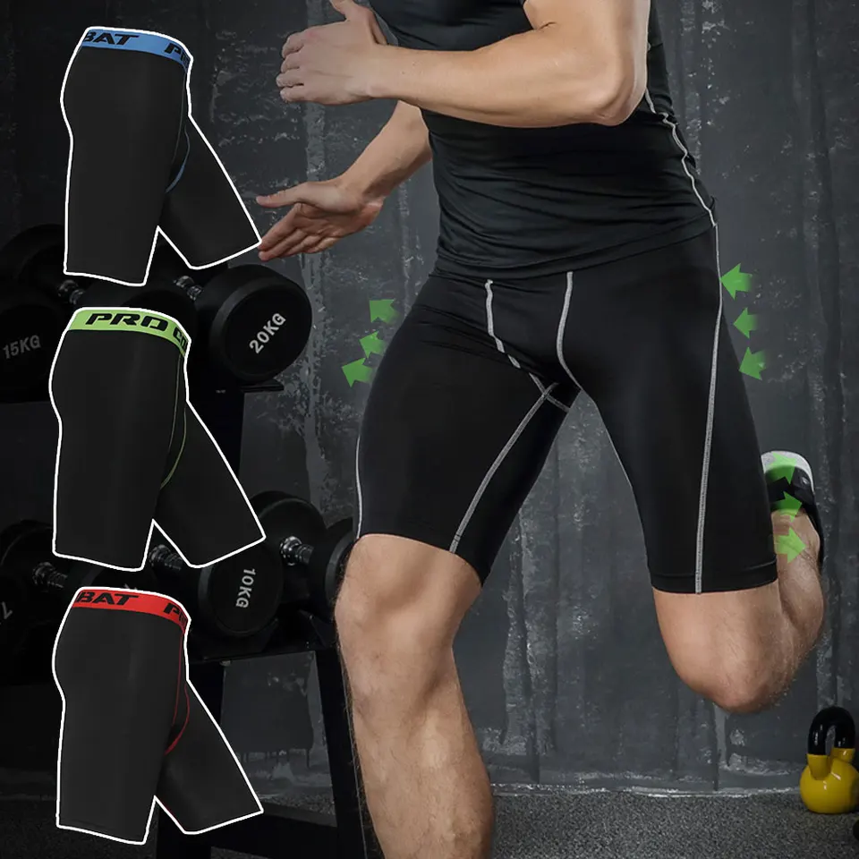 Elastické pásy pánske kompresia Skinny Shorts Pánske spodné prádlo Spandex kraťas