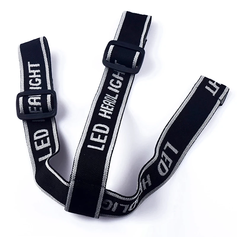 Elastický pásový pásový pás pre LED svetlometový bicykel predné svetlo Univerzálne nastaviteľné hlavné lampa remienok s vysokou elasticitou čelenka