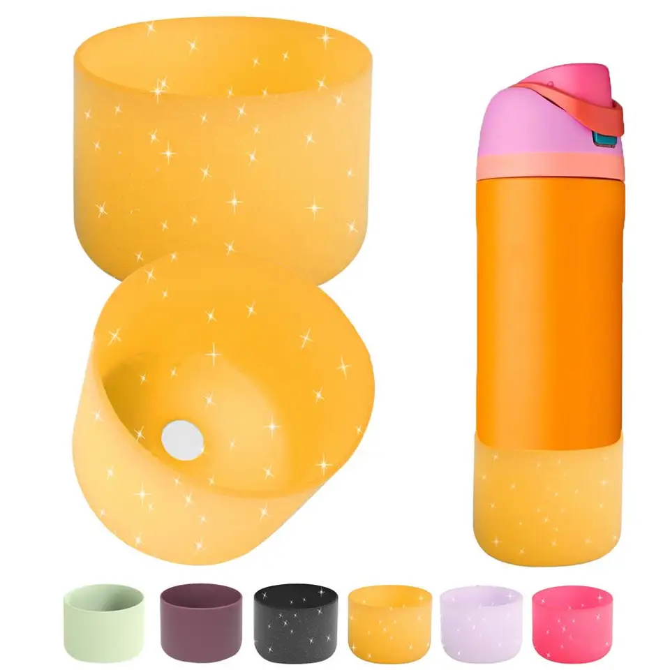 Elastický silikónový pohár Protector Silikone Bottle Boot for Owala Flash Non-Stric Boot Set pre fľaše s vodou Owala pre 24/32/40oz