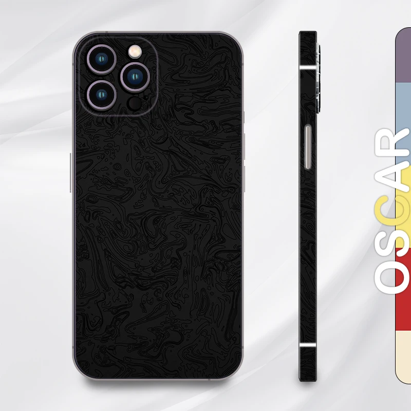 Elegantná a štýlová ochrana pre sériu iPhone X - 14, v matnej čiernej oceľovej pokožke