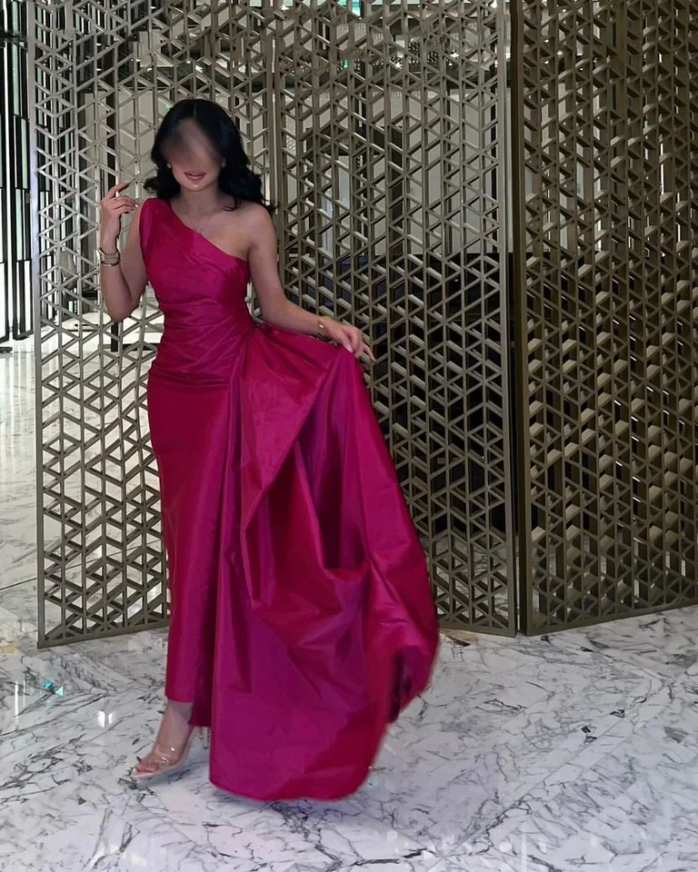 Elegantná Saudská Arábia Mermaid Prom sa šaty jednom ramenného večerného šaty