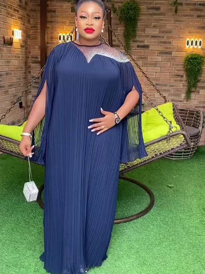 Elegantné africké šaty pre ženy moslimská móda Boubou abayas rúž Dashiki Ankara Outfits Even
