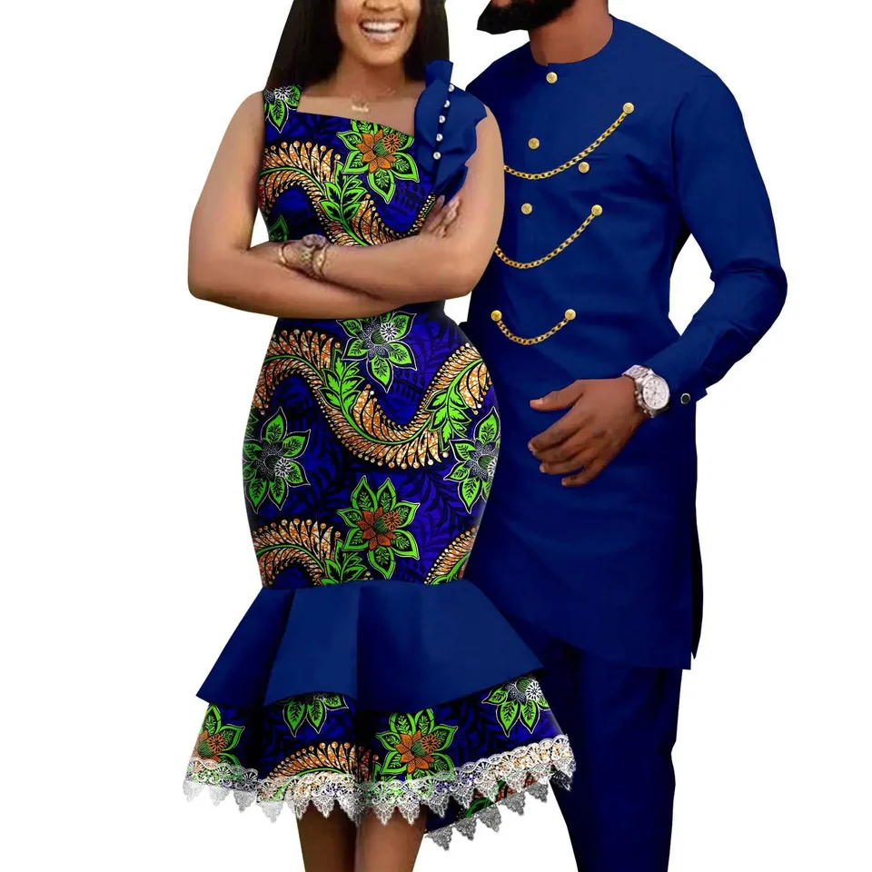 Elegantné africké šaty pre ženy Tradičné svadobné šaty Ankara bazin