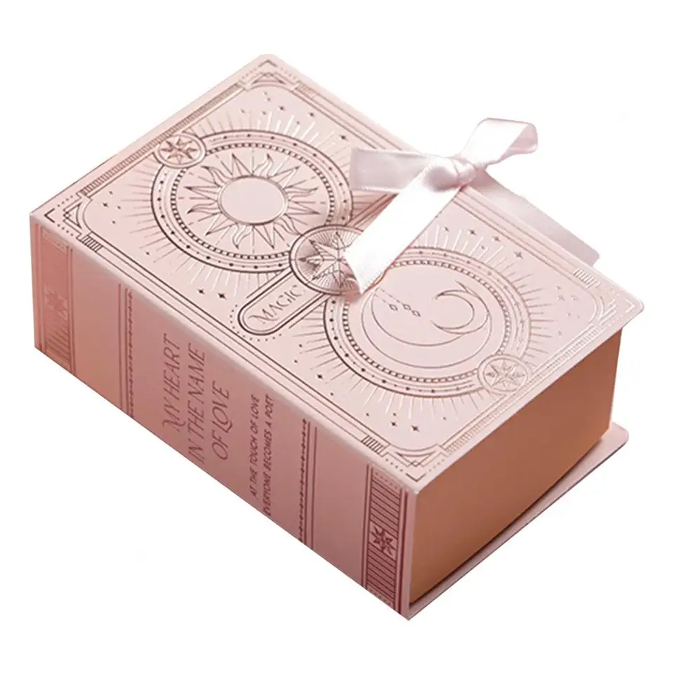 Elegantné zásnubné svadobné cukrovinky Darčeková krabica Kniha Kreatívne kartónové darčeky Candy Box Svadba