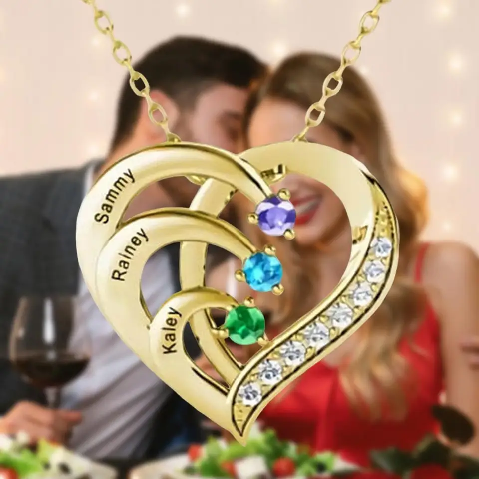 Elegantný diamantový náhrdelník Láska Diamond Harearce Set Set Simulovaný prívesok Srdcový náhrdelník pre ženy pre ženy