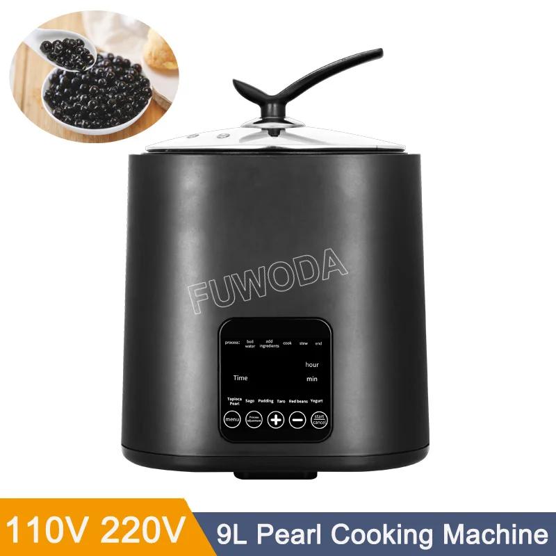 Elektrická 9L veľkej kapacity automatické 1300 W varenie hrnca Sago Tapioca Pearls Cooker Boba stroj nelick panvica