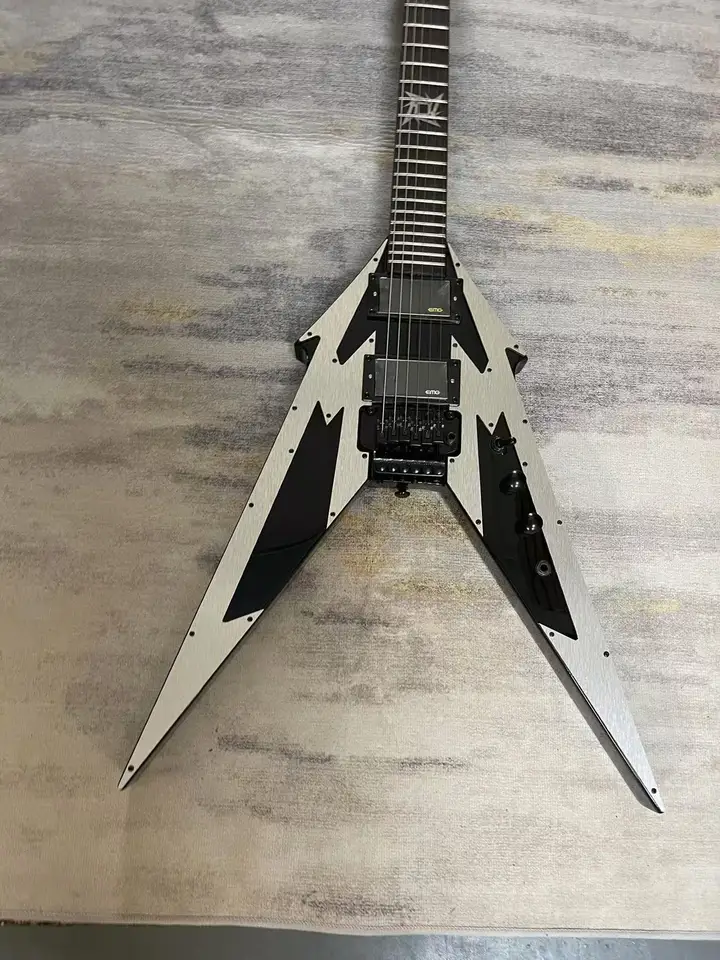 Elektrická gitara 6-akord cudzinec Ras Electric Guitar, Black Body, Factory Foto na dodávku, na sklade, objednávku a okamžité odoslanie