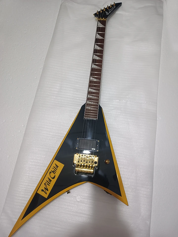 Elektrická gitara v tvare divokého dieťaťa, aktívny pickup, na sklade, rýchle dodanie
