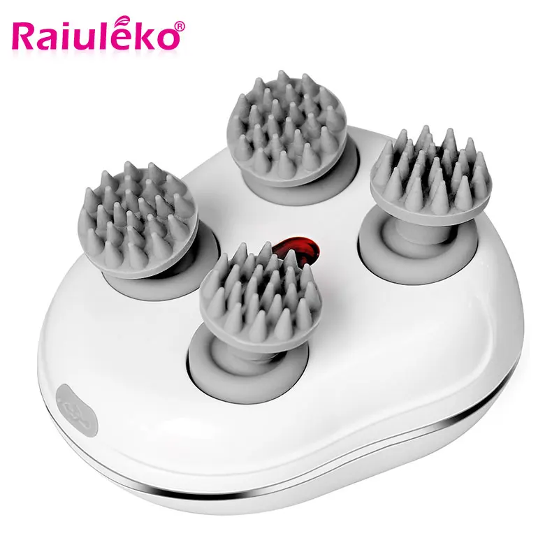 Elektrická inteligentná hlava hlavy Massager Health Care Relax Body Masáž hrudníka Vibračné zariadenie Červené svetlo vyživuje vlasy