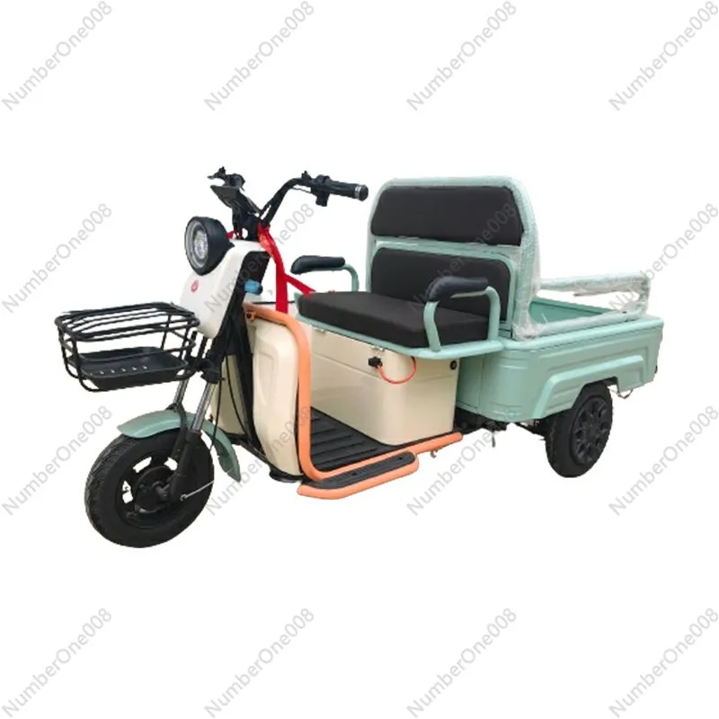 Elektrická trojkolka Dospelá malá staršia mini pick-up a odkladací nákladný automobil ťahajúci tovar starší Walker Trojkolesový nový model