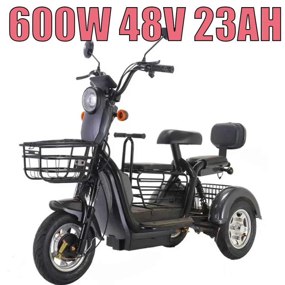 Elektrická trojkolka pre dospelých Mobility Scooter Small Electric Scooter Starší prenosný prenosný 600W48V20AH lítium