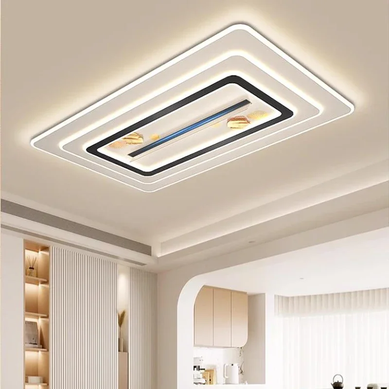 Elektrické bezdrôtové stropné ventilátory bez čepelí Moderný obehový stropný ventilátor