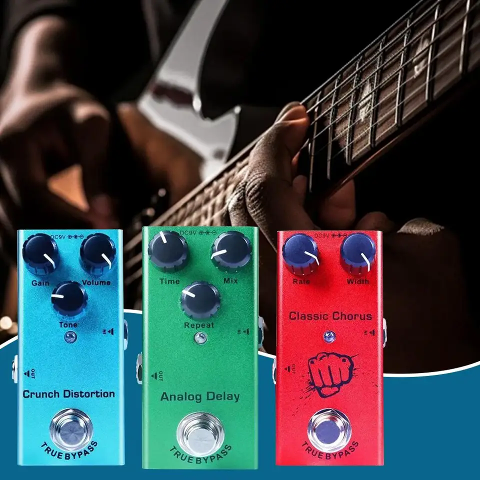 Elektrické gitarové efekty pedál Vintage Overdrive Crunch Bass Analog Dream Ultimate oneskorené skreslenie gitara US Pedals Drive R5E1