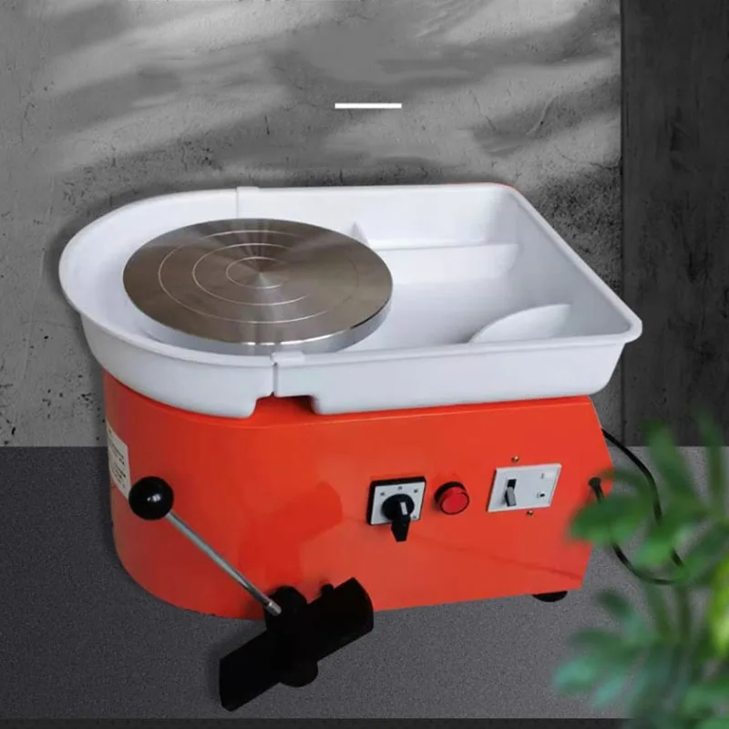 Elektrické hrnčiarske kolesá 25 cm 350 W otočné štiepky Clay Tool Art Craft Forming Stroj s odnímateľným pedálom v oblasti povodia
