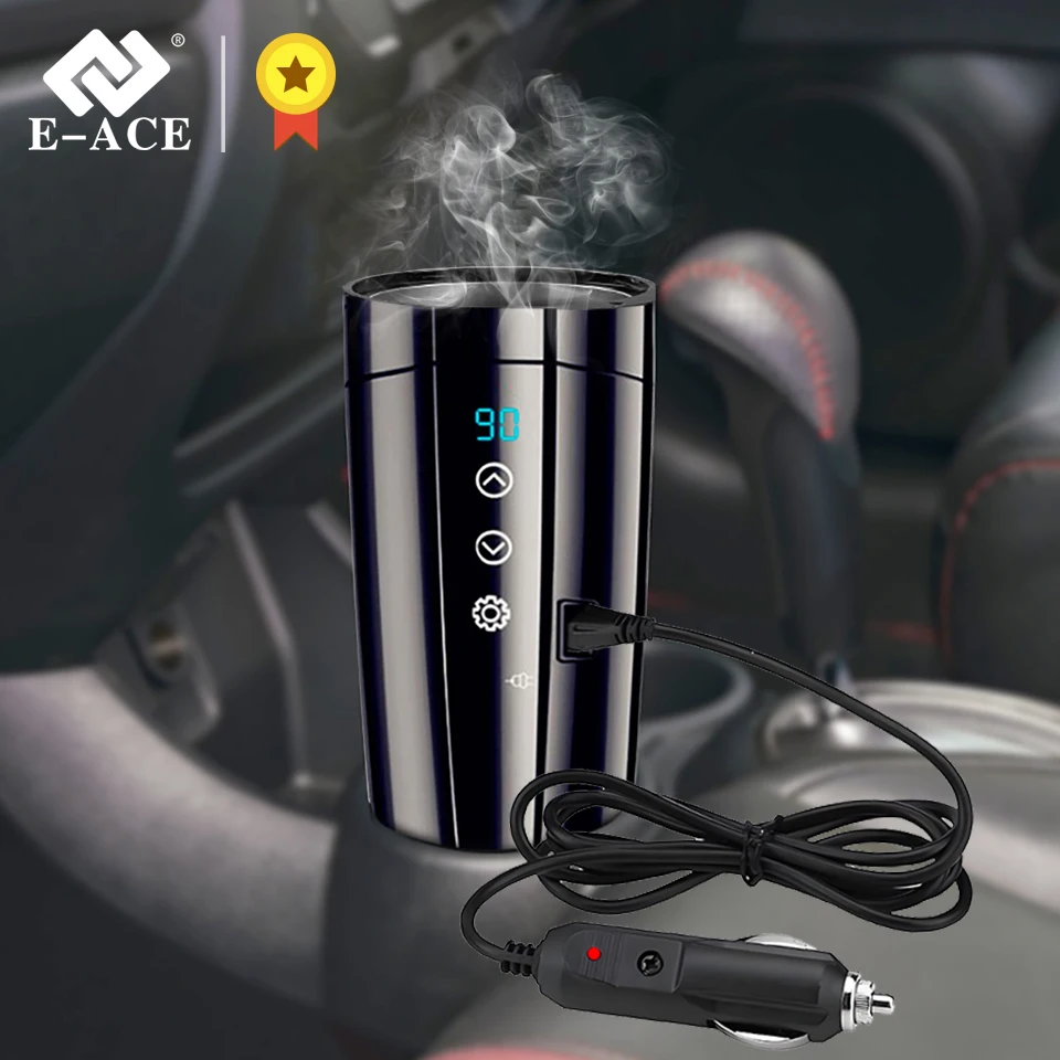 Elektrické nádoby na vykurovanie automobilov na cestu 400 ml z nehrdzavejúcej ocele Artefakt prenosné ovládanie dotykovej obrazovky