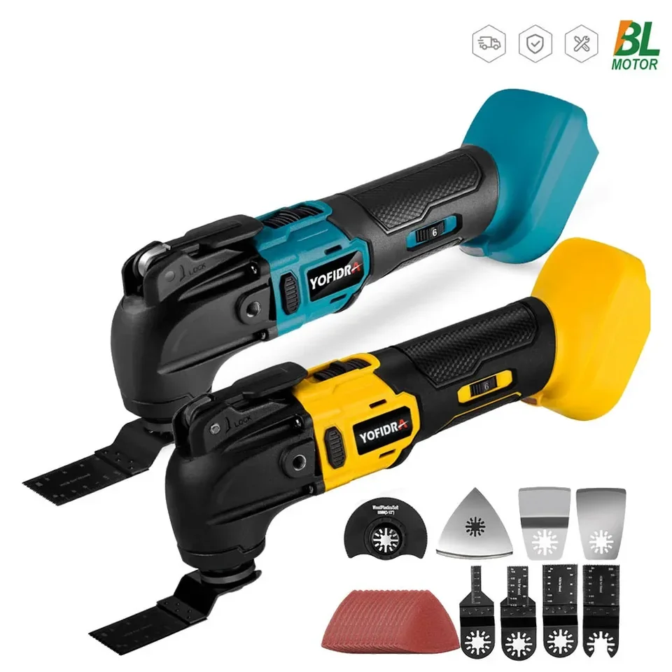 Elektrické oscilujúce viacerých nástrojov bez kefy s premenlivou rýchlosťou renovátor DIY Vylepšenie Domov Vylepšenie nástroja pre batériu Makita 18V