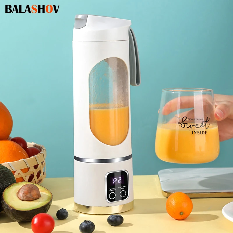 Elektrické ovocné odšťavovač MAXER Small Juicer 12 Blade Heice Cup Mixer Machine prenosný smoothies mixér pre dom 3000 mAh
