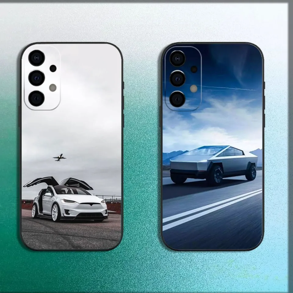 Elektrické puzdro na telefón T-T-Teslaes-S pre Samsung Galaxy A13, A21S, A22, A31, A32, A52, A53, A71, A80, A91 Soft Soft Black Cover