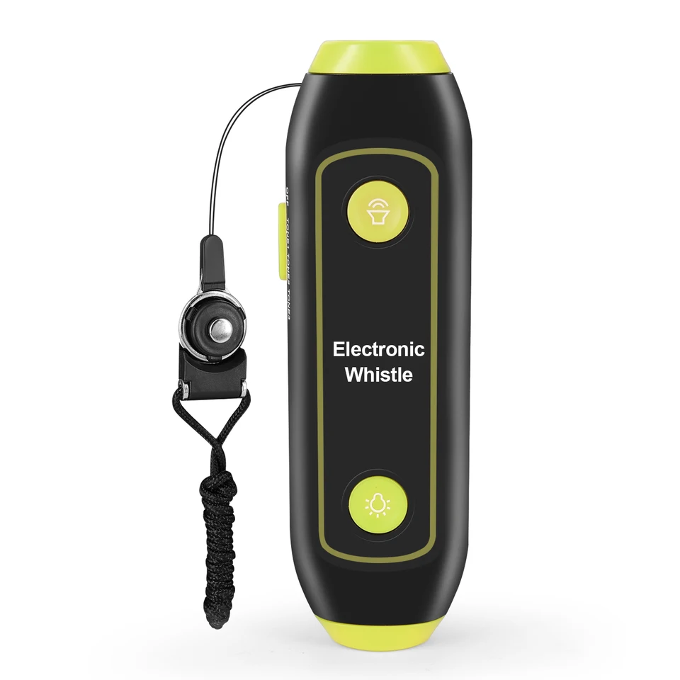 Elektrické píšťalky s nalievaným vreckovým elektronickým píšťalkou SOS Light Svietidlo vonkajšie kempingové turistické nástroje pre rozhodcov trénerov