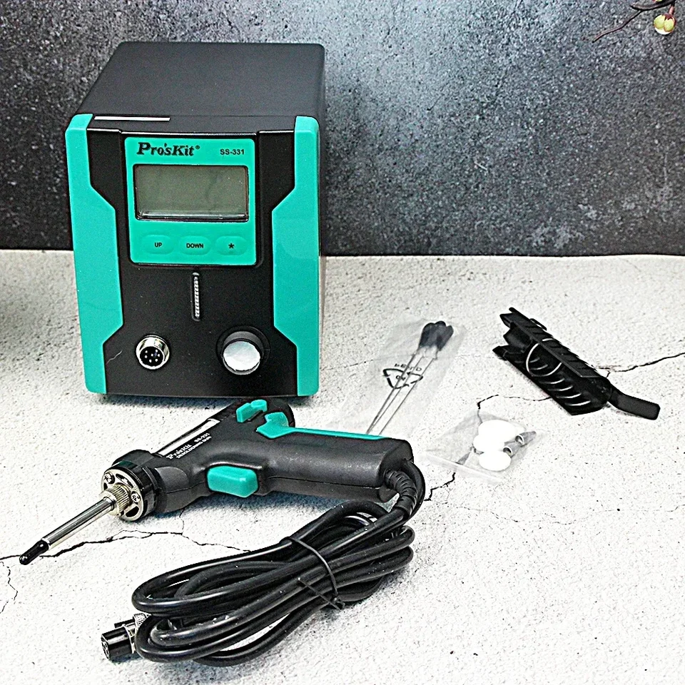 Elektrické spájkovacie sacie Gu SS-331 SS-331H ESD LCD Digital BGA Tin Pump Sorb SORB SOCKINGER Iron Hot Desoldering Station