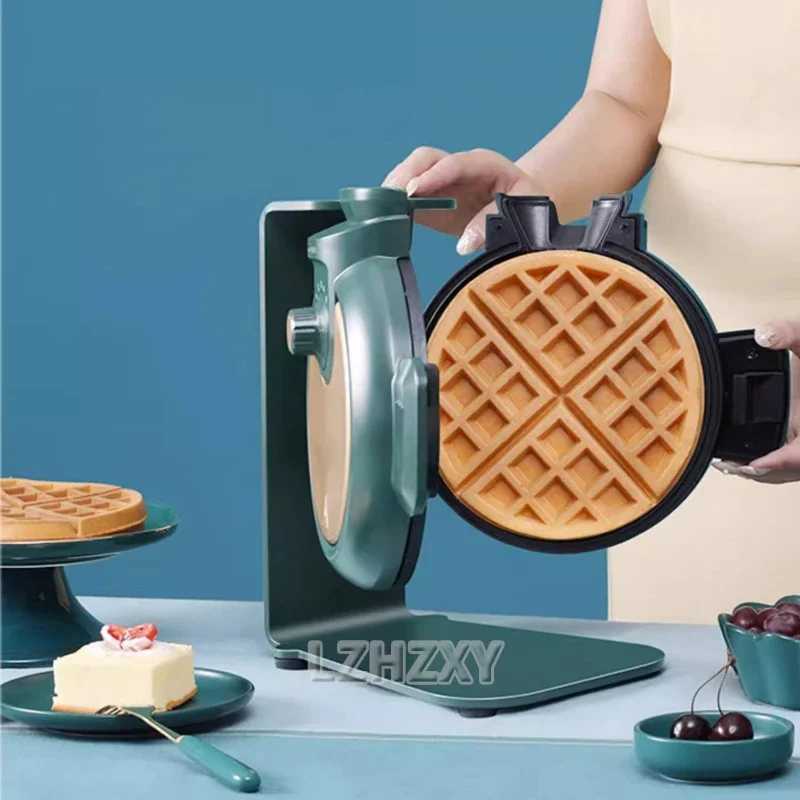 Elektrické vaflové stroj prenosné domáce raňajky na raňajky Waffle Maker raňajky Roundness Waffle Waffle Maker
