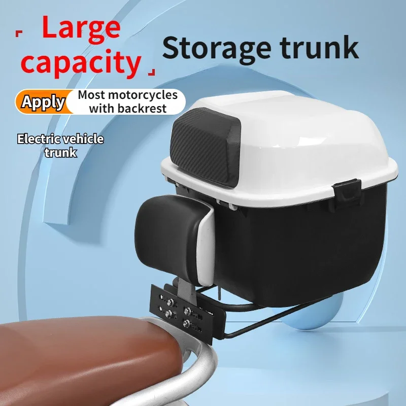 Elektrické vozidlo Trunk Universal Motorcycle Storage Box Electric Bicycle Zadný zadný box motocykla