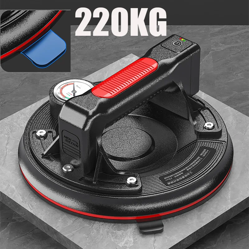 Elektrické vákuové prísavkové šálky pre sklenené dlaždice Strong 220 kg ložisková kapacita 8 palcov priemyselný prísavník so vzduchovým čerpadlom so skladovacou skrinkou