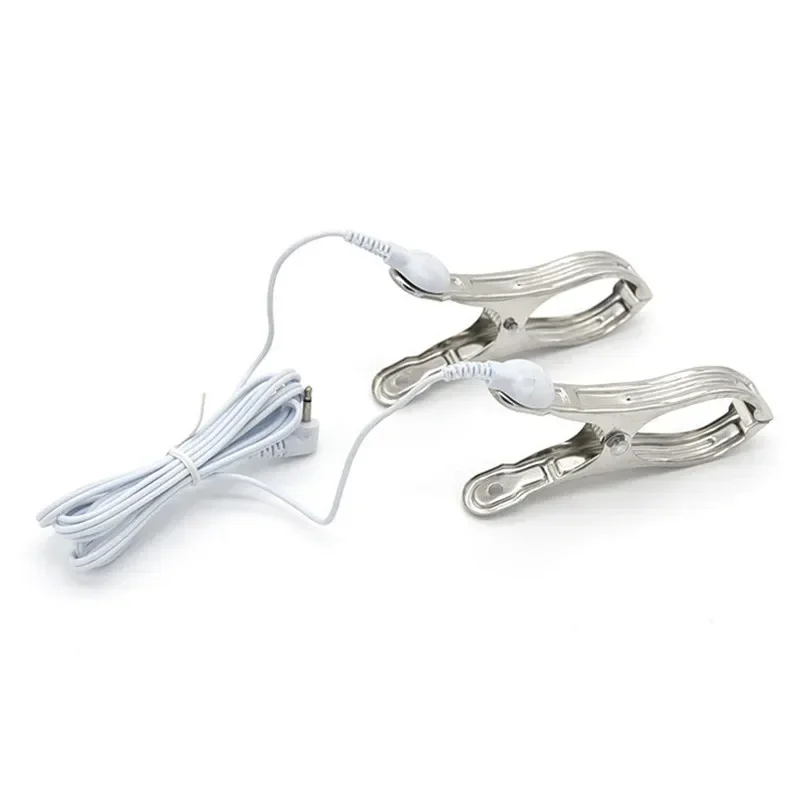 Elektrické šokové bradavky CLAMP LABIA CLIP E-STIM Clitoris CLIPS Elektrické prsné zväčšenie mačička Masáž ženský masturbátor sexuálne hračky