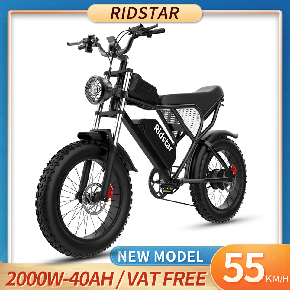 Elektrický bicykel Ridstar Q20 2000W 48V 40AH nepremokavý