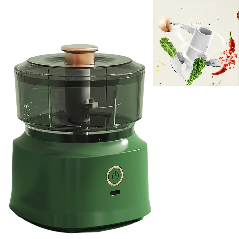 Elektrický cesnak Masher Mincer 350 ml detská pomocná potravina stroja mlynčeka Mask